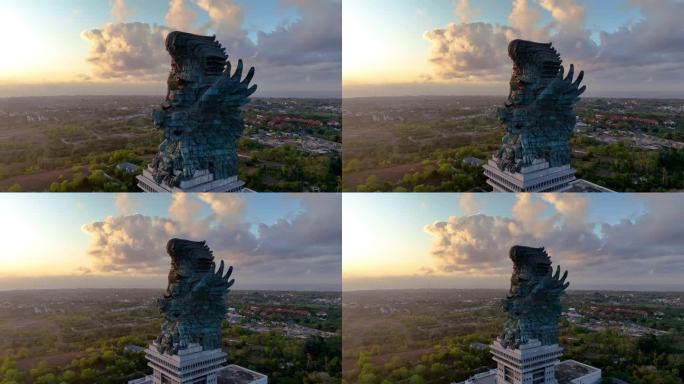 印尼巴厘岛的鹰鹫雕像。
