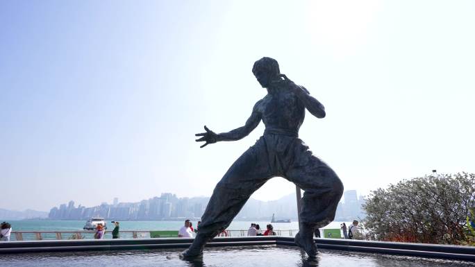 4K香港星光大道李小龙雕像3