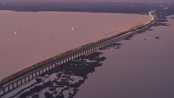 航拍 常州西太湖 高速公路