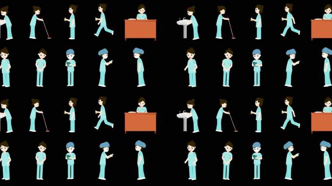 MG一组护士动画