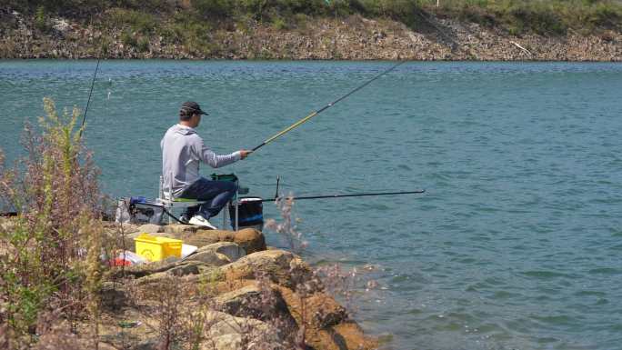 湖北荆门漳河水库钓鱼