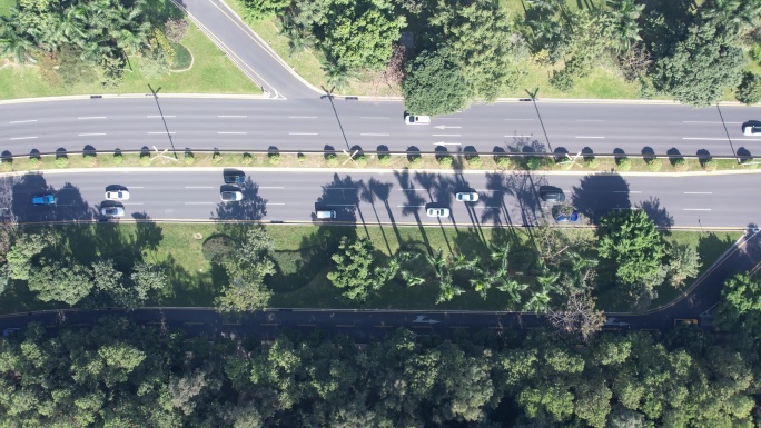 【正版原创】俯拍公路 城市道路