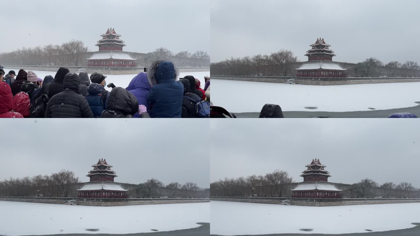 故宫角楼雪景原视频未调色