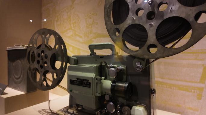 博物馆老式电影播放机电影机放映机