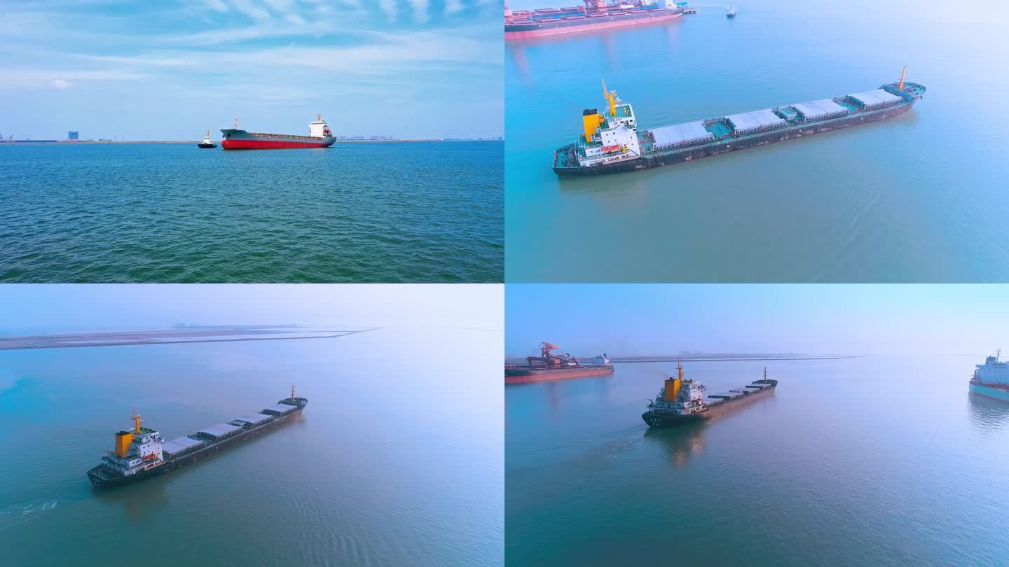 [4K]船-货船-集装箱船-能源运输