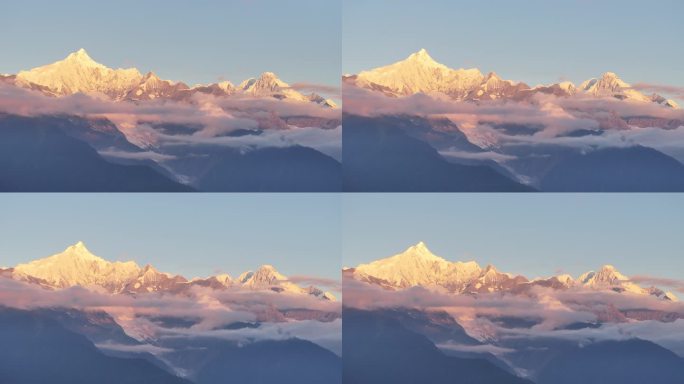 香格里拉梅里雪山日照金山②