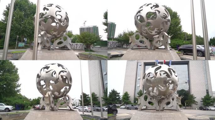 石家庄市鹿泉区君乐宝工厂航拍