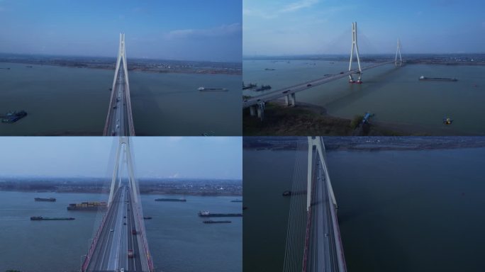 【4K】南京八卦洲长江大桥航拍