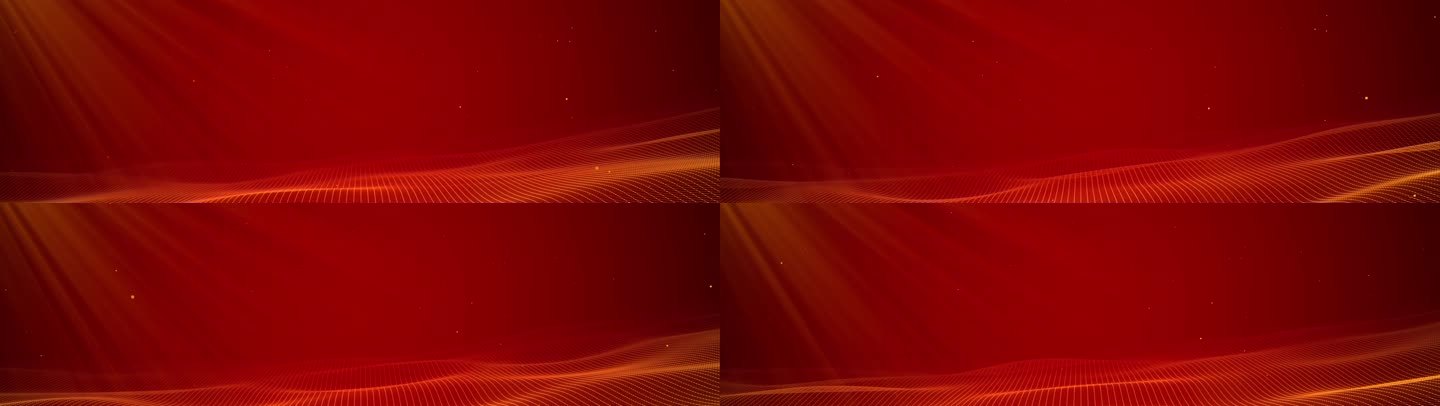 宽屏-红色光线粒子背景循环