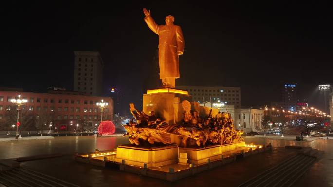 伟人毛泽东雕像