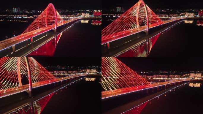 航拍于都集结大桥夜景