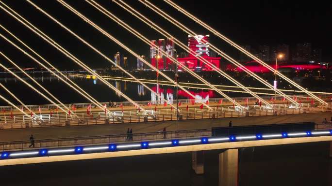 航拍于都集结大桥夜景