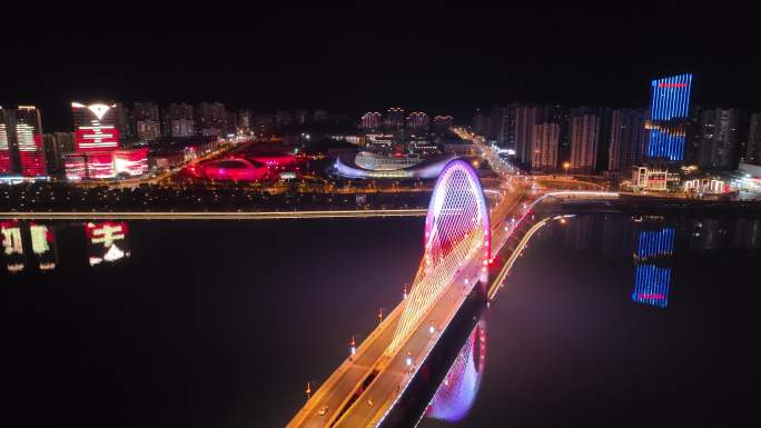 航拍于都集结大桥夜景