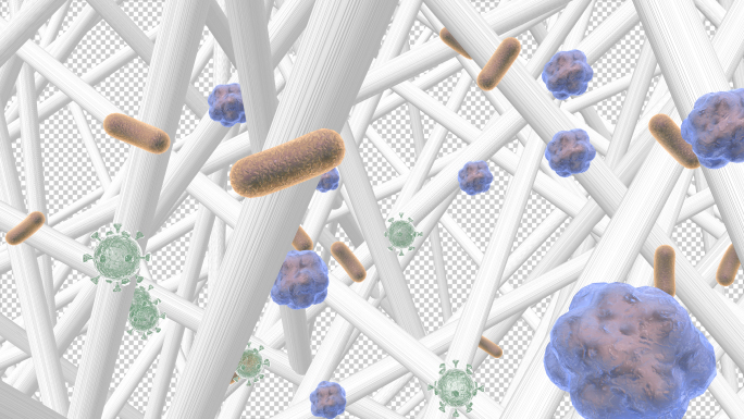 【4K透明通道】过滤网吸附过滤病菌病毒