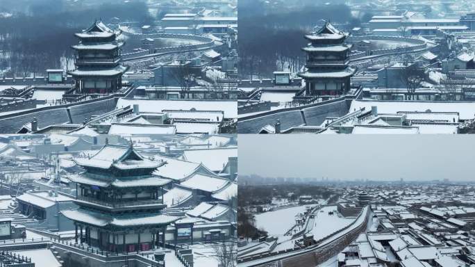 平遥古城冬季雪景