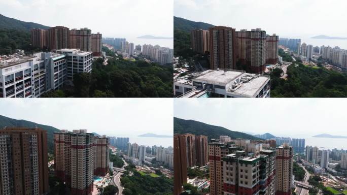 香港的豪华公寓商圈金融中心城市街道