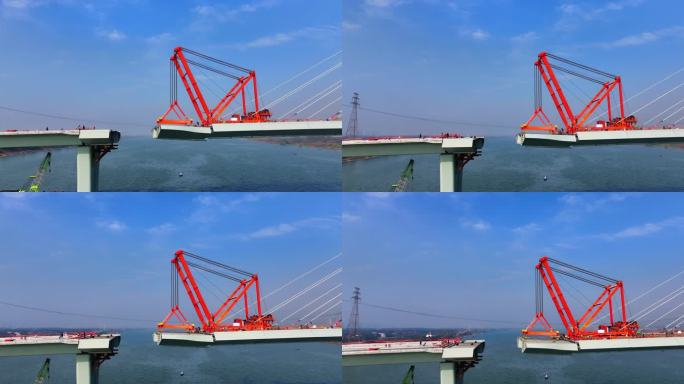 4k建设中的长沙香炉洲大桥