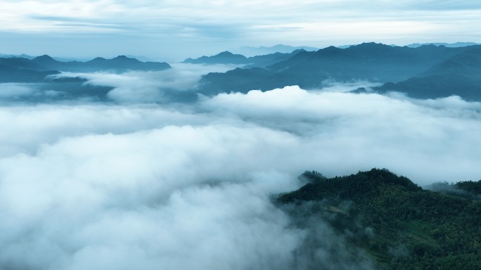 秦岭云海壮美山河航拍合集（多视角长视频）