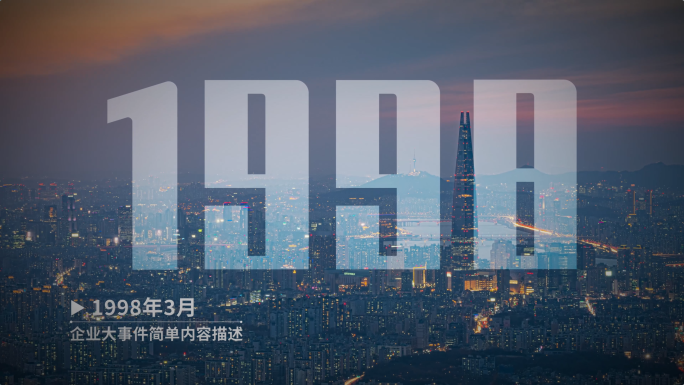 【无插件】企业历程日历翻页时间线图文模板