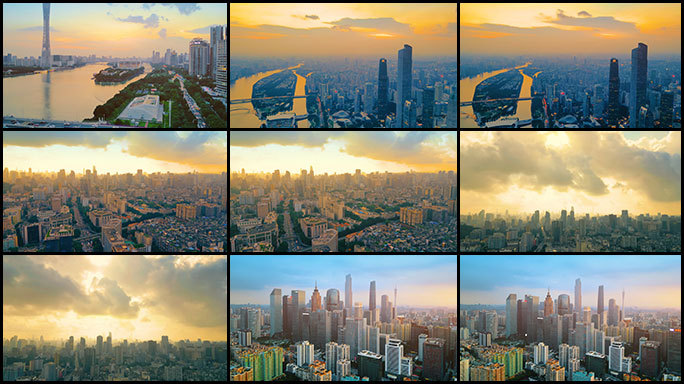 城市日出：风云幻变-4K大气高清影片
