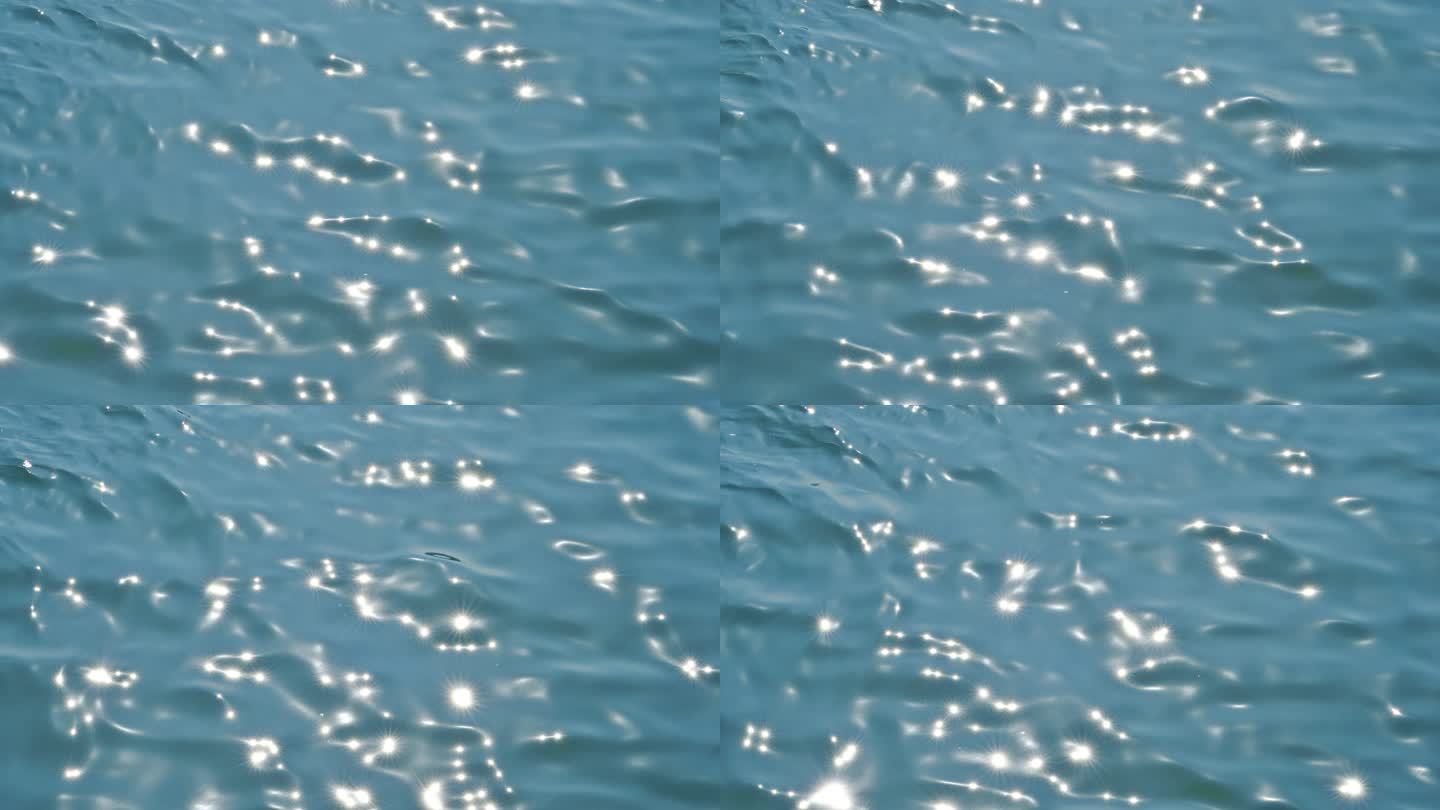 唯美意境水面波光粼粼创意实拍素材