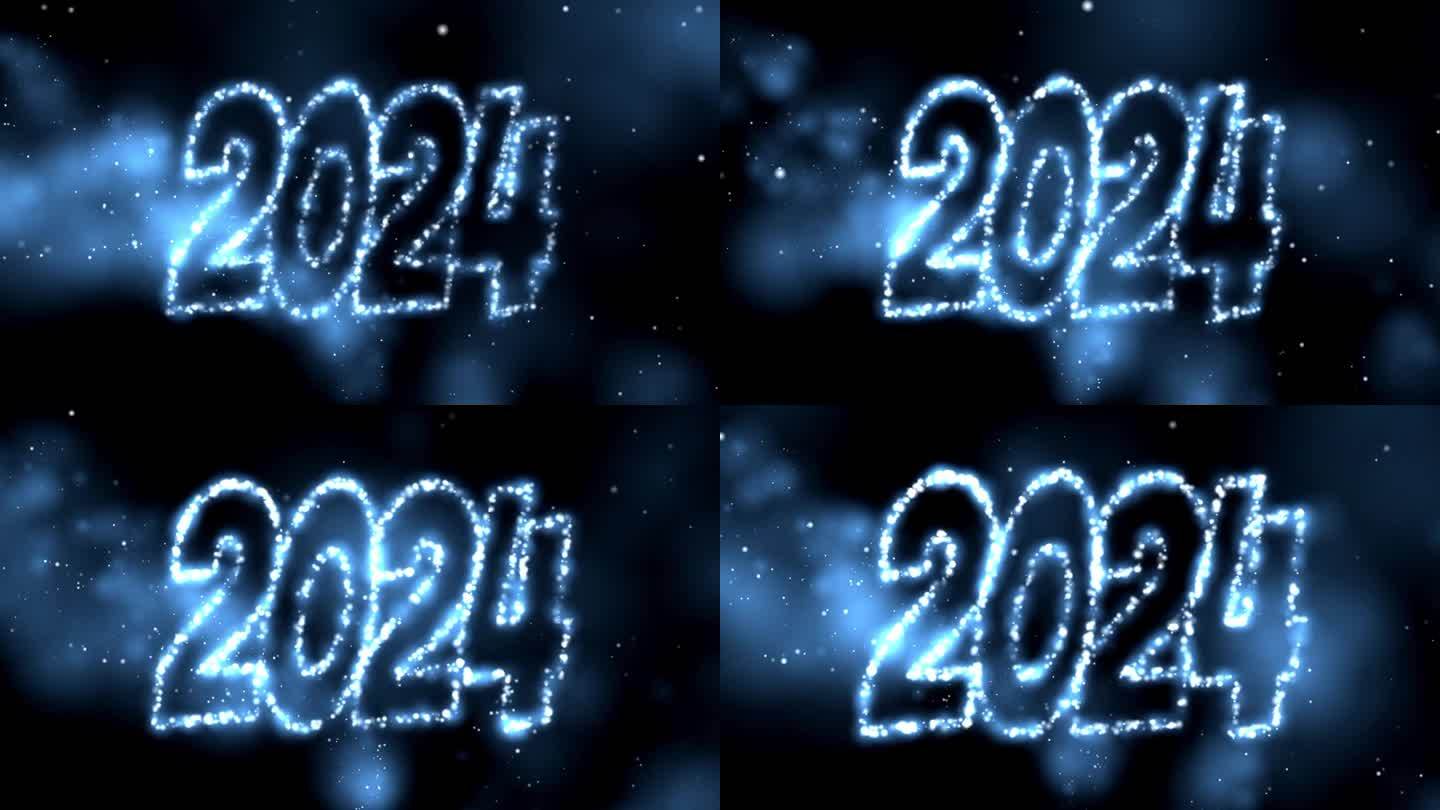 高品质2024年新年动画秀。