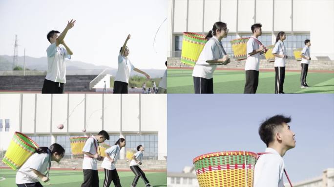 抛绣球少数民族运动特色课程绣球节运动