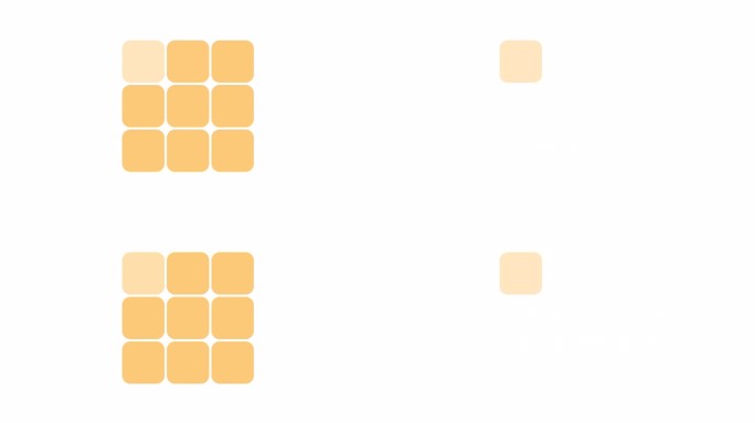 立方体出现和消失的2D加载动画