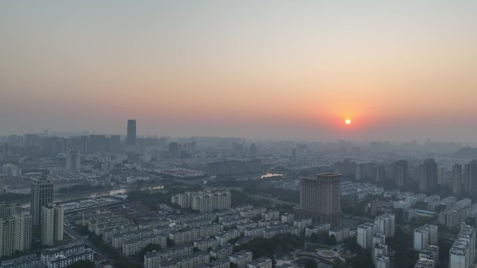 4K航拍昆山城市风光大景