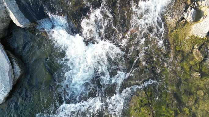 瀑布溪流山泉水流水水资源