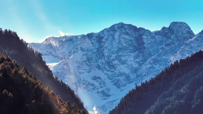 阿坝雪山藏区高原雪山