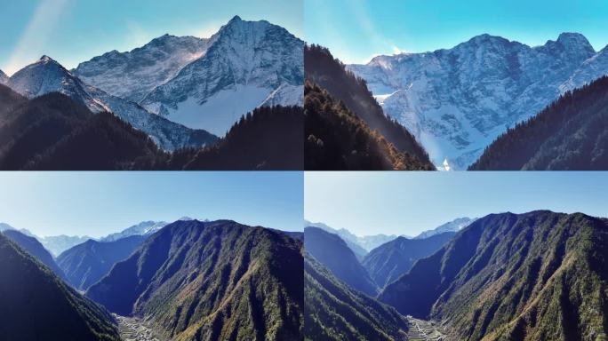 阿坝雪山藏区高原雪山