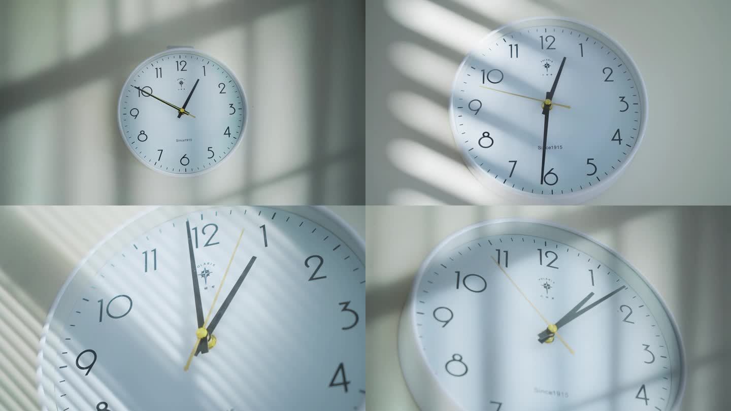 时间钟表指针转动原创视频素材