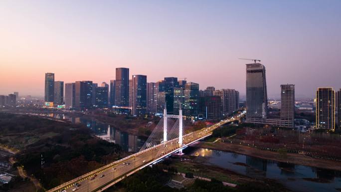 【延时】义乌航拍夜景