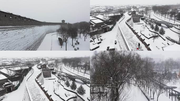 平遥古城雪景冬季