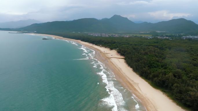 海南阳光沙滩航拍