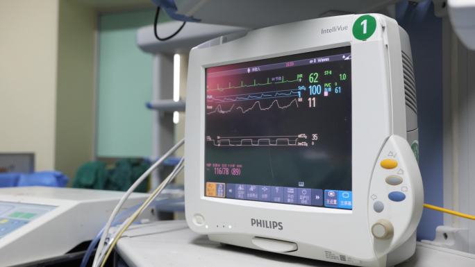 4k原创医院设备仪器呼吸机重症监护仪