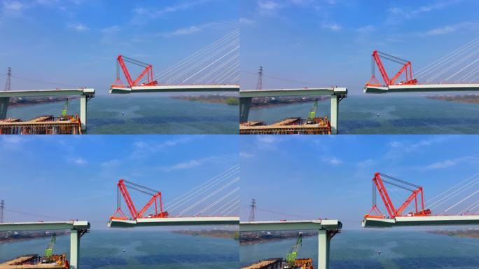 4k建设中的长沙香炉洲大桥