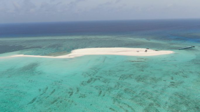 西沙群岛南海岛礁大海航拍