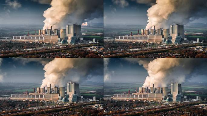 燃煤发电站的天线热力电厂污染排放