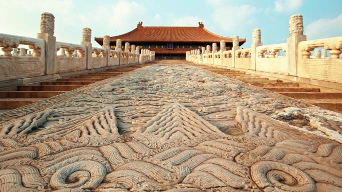北京故宫紫禁城太和殿丹陛石