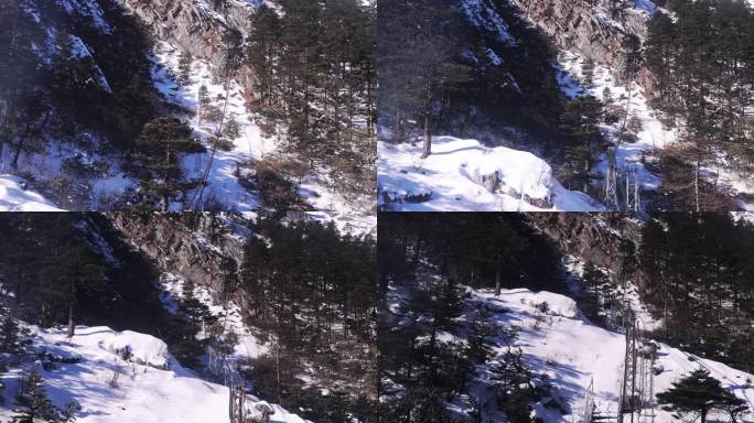 丽江玉龙雪山索道沿途风光