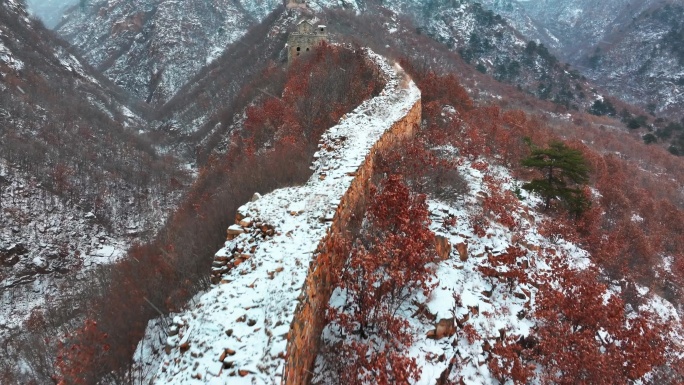 祖山东门苇子峪长城雪景