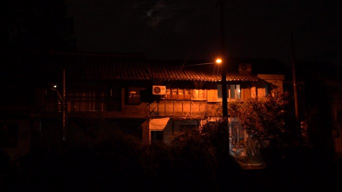 上海朱家角的风景夜景