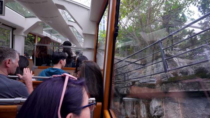 4K香港太平山山顶缆车旅游观光维港合集2