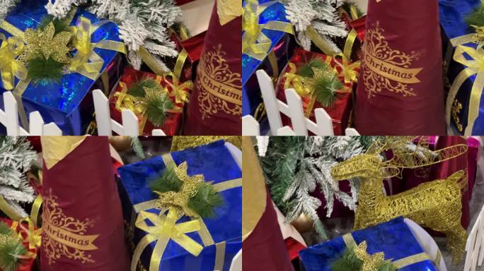 圣诞节圣诞树装饰品装饰物礼品特写11