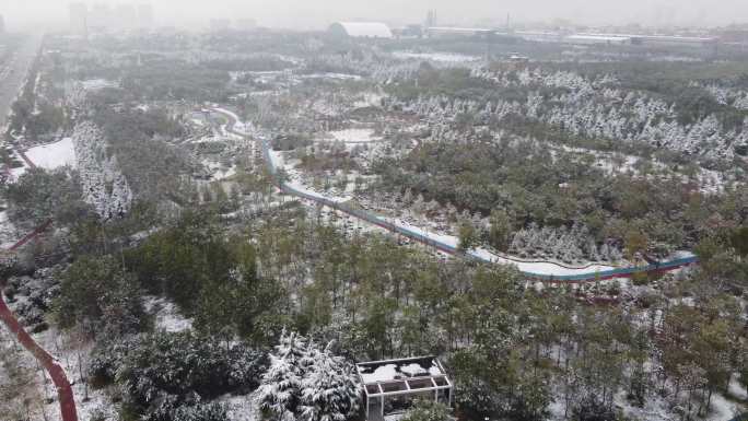 武安冬季城市著名建筑