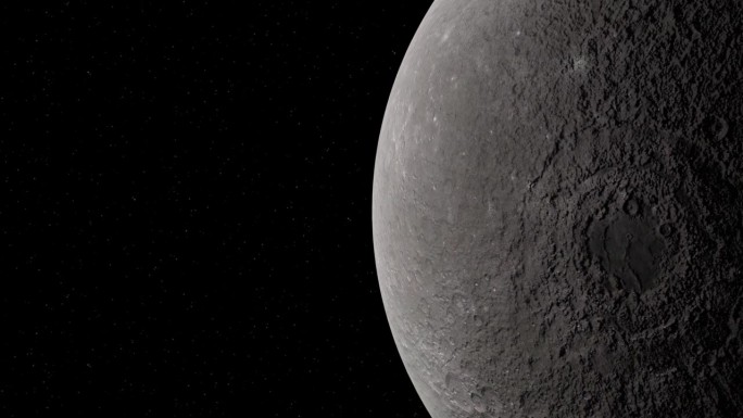 月球景观景观空间轨道三维动画
