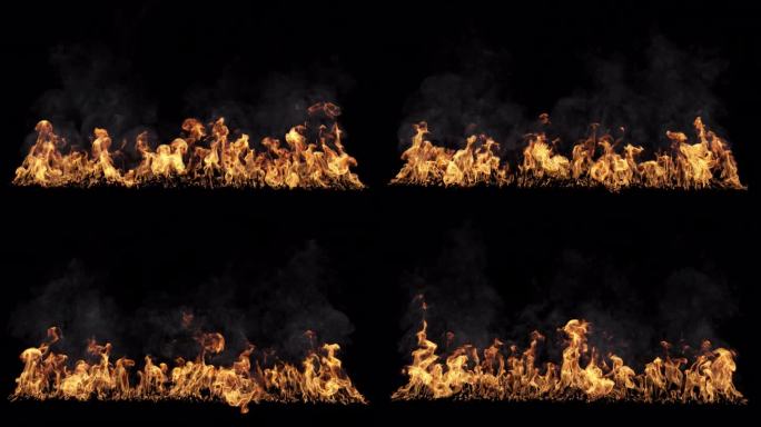 这段扣人心弦的视频片段捕捉到了火灾的动态和激烈特征，展示了在壮观的展示中释放出的强大力量。VFX与a