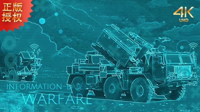 信息化战争与电子战智能武器精准打击4K